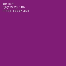 #811C76 - Fresh Eggplant Color Image